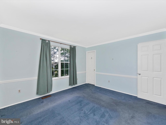 7250 Single Wheel Path, Columbia, MD 21046 - empty room with ornamental molding, dark carpet, and baseboards