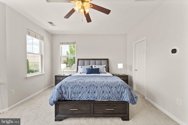 17435 Lethridge Cir, Round Hill, VA 20141 - bedroom featuring carpet flooring, baseboards, and ceiling fan