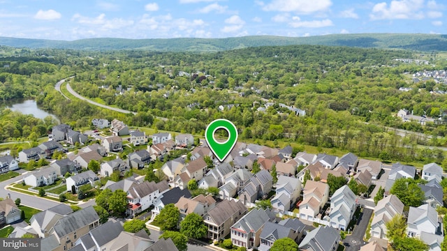 17435 Lethridge Cir, Round Hill, VA 20141 - aerial view of residential area with a forest