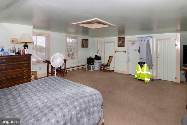 330 E Broadway, Salem, NJ 08079 - carpeted bedroom with baseboards and a baseboard radiator