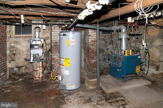330 E Broadway, Salem, NJ 08079 - utility room with a heating unit and water heater