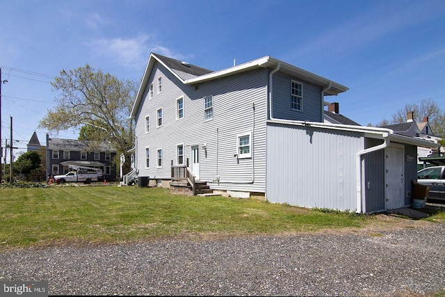 330 E Broadway, Salem, NJ 08079 - view of home's exterior with a lawn and central air condition unit