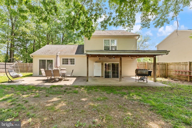 1276 Courtney Ln, Belcamp, MD 21017 - back of house featuring a fenced backyard and a patio area