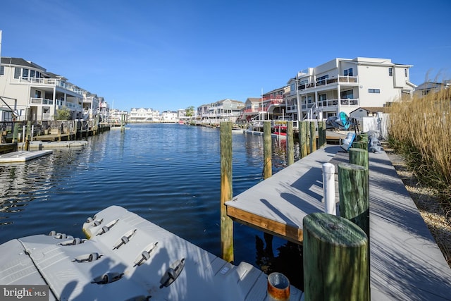1181 Jennifer Ln, Manahawkin, NJ 08050 - view of dock with a water view and a residential view