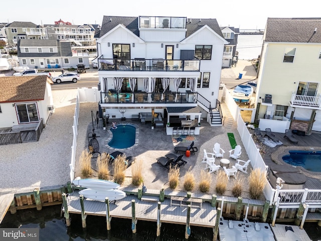 1181 Jennifer Ln, Manahawkin, NJ 08050 - aerial view with a residential view