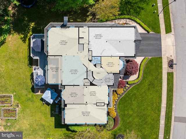 drone / aerial view