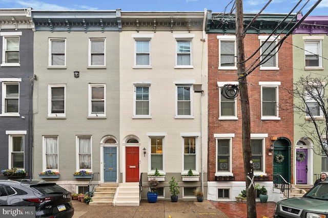 421 N 20th St, Philadelphia, PA 19130 - view of property with brick siding and entry steps