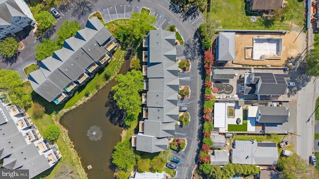 aerial view featuring a residential view