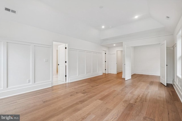 38 Birchall Dr, Haddonfield, NJ 08033 - unfurnished bedroom with a decorative wall, light wood finished floors, and recessed lighting