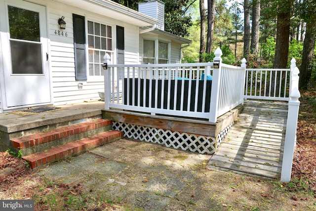 view of wooden terrace