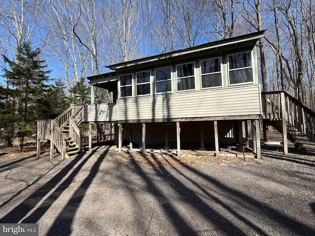 437 Orono Dr, Pocono Lake, PA 18347 - view of front of property featuring stairway