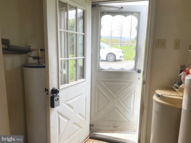 5781 N Timber Ridge Rd, Berkeley Springs, WV 25411 - entryway with water heater
