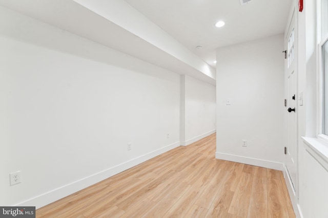 1810 Federal St Unit 1, Philadelphia, PA 19146 - unfurnished room with baseboards, light wood-style flooring, and recessed lighting