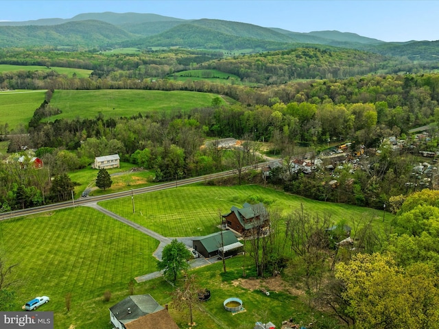 4437 Stonewall Jackson Hwy, Bentonville, VA 22610 - aerial view with a rural view and a mountain view