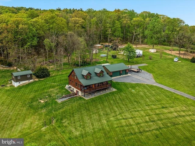 4437 Stonewall Jackson Hwy, Bentonville, VA 22610 - aerial view with a wooded view