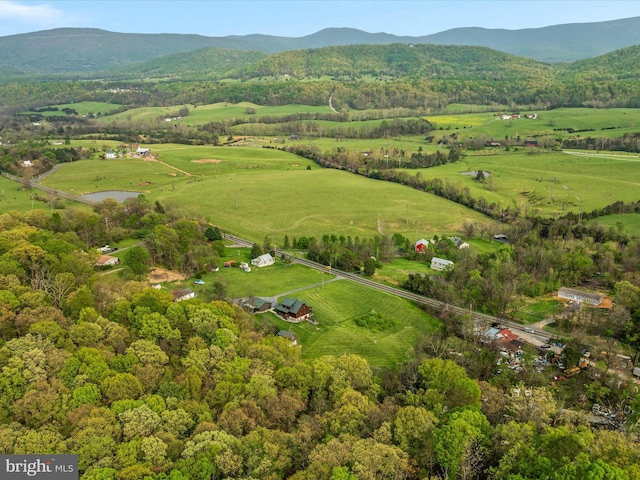 4437 Stonewall Jackson Hwy, Bentonville, VA 22610 - aerial view featuring a mountain view and a rural view
