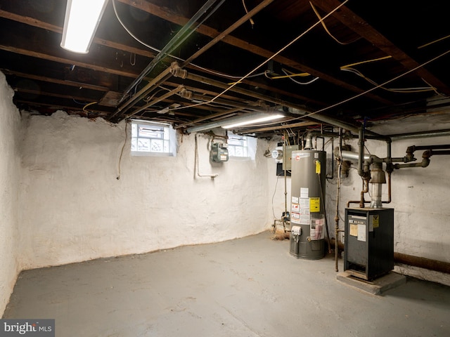 814 Livingston St, Philadelphia, PA 19125 - below grade area with a heating unit and gas water heater