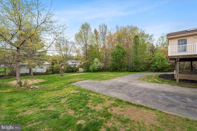 128 Pinion Pl, Bear, DE 19701 - view of yard featuring aphalt driveway