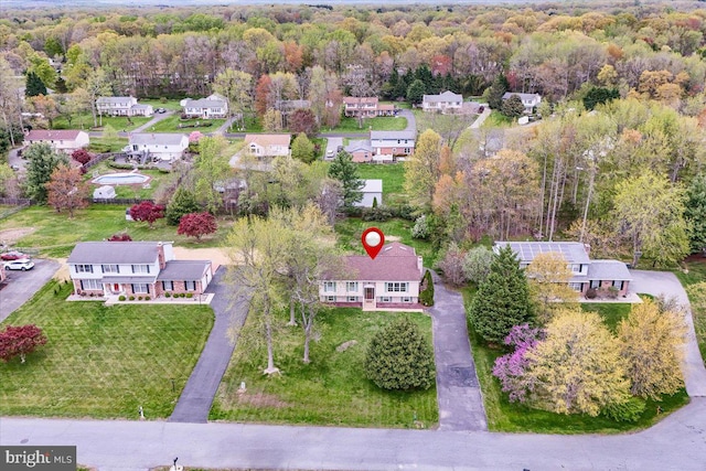 128 Pinion Pl, Bear, DE 19701 - bird's eye view with a forest view