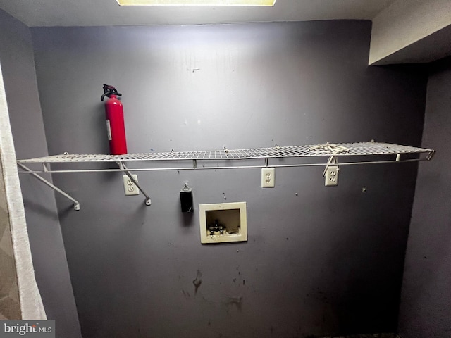 washroom featuring laundry area and hookup for a washing machine