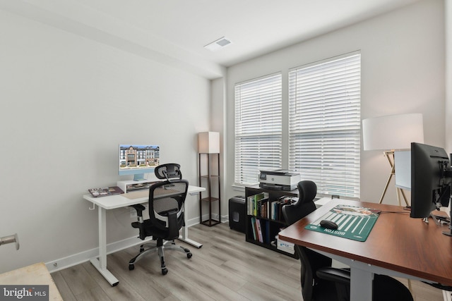 7828 Yona Ct, Glen Burnie, MD 21060 - home office with light wood finished floors and baseboards