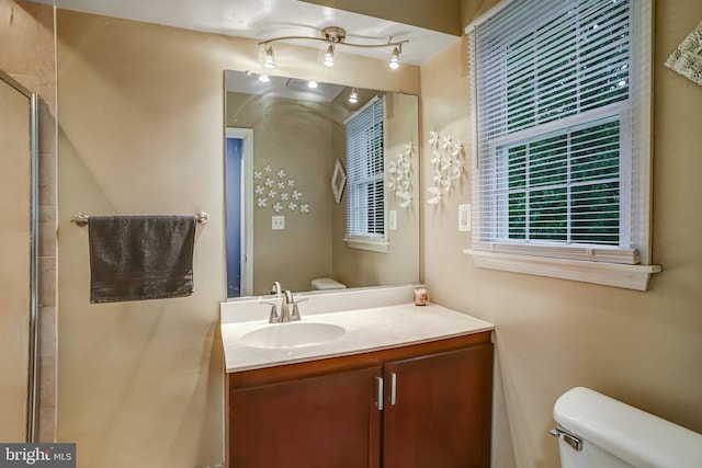 4985 Tall Oaks Dr, Monrovia, MD 21770 - full bathroom with vanity, toilet, and an enclosed shower