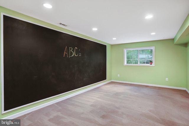 4985 Tall Oaks Dr, Monrovia, MD 21770 - spare room featuring carpet flooring, visible vents, baseboards, and recessed lighting