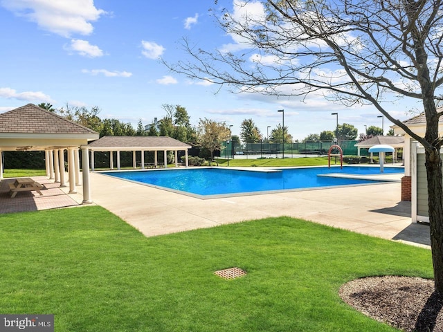 8507 Young Rivers Ct Unit 22, Laurel, MD 20723 - swimming pool with a gazebo and a patio
