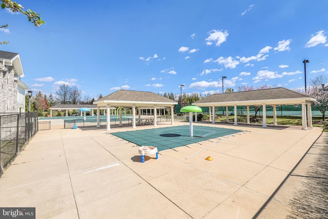 8507 Young Rivers Ct Unit 22, Laurel, MD 20723 - view of pool featuring a gazebo and shuffleboard