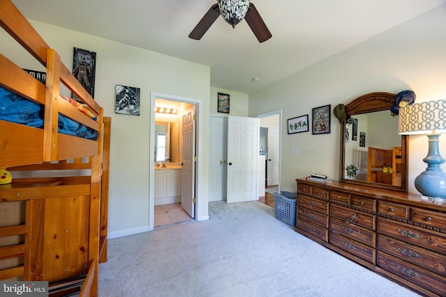 350 Rotterham Dr, Hedgesville, WV 25427 - carpeted bedroom with baseboards and connected bathroom