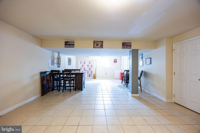 350 Rotterham Dr, Hedgesville, WV 25427 - interior space featuring light tile patterned floors and baseboards