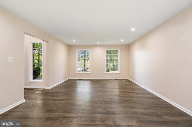 4 Brian Daniel Ct, Reisterstown, MD 21136 - spare room with dark wood-style flooring and recessed lighting