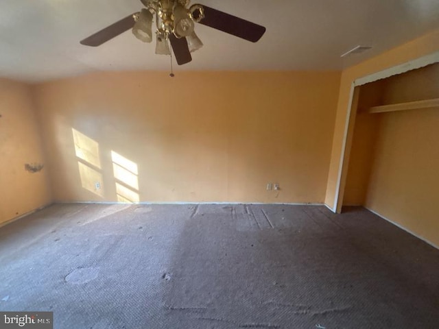 22 Trebing Ct, Willingboro, NJ 08046 - carpeted spare room with vaulted ceiling and a ceiling fan