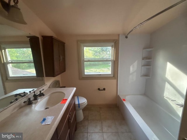 22 Trebing Ct, Willingboro, NJ 08046 - full bathroom featuring baseboards, vanity, tile patterned flooring, and toilet