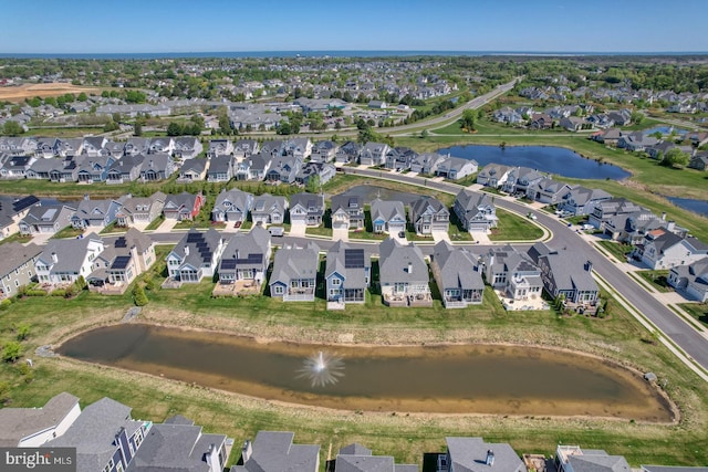 11520 Maull Rd Unit S-183, Lewes, DE 19958 - aerial view featuring a water view and a residential view