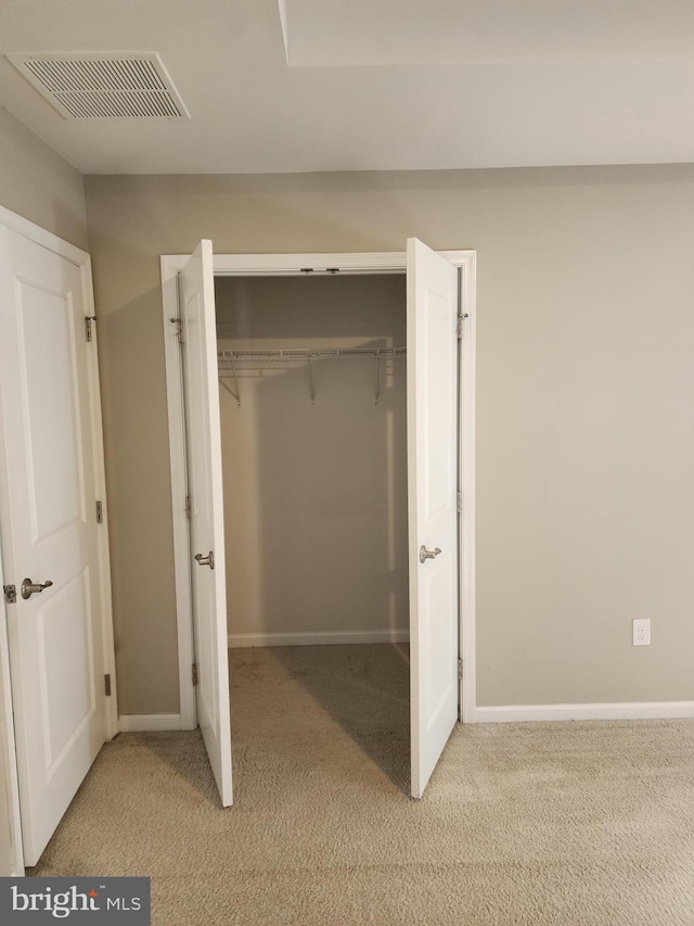 closet featuring visible vents