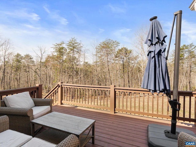 3185 Polecat Creek Ln, Scottsville, VA 24590 - view of wooden terrace