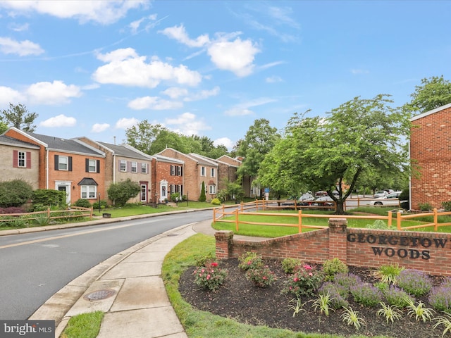 6558 Gildar St, Alexandria, VA 22310 - view of asphalt road with sidewalks, a residential view, and curbs