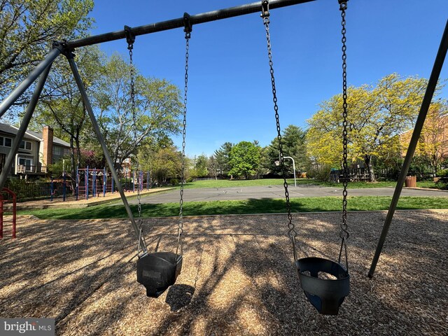 6558 Gildar St, Alexandria, VA 22310 - view of property's community featuring basketball hoop and a playground