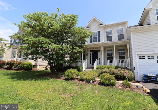 17365 Tedler Cir, Round Hill, VA 20141 - view of front facade with covered porch and a front yard
