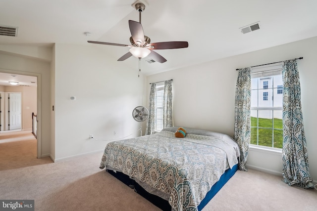 17365 Tedler Cir, Round Hill, VA 20141 - carpeted bedroom with multiple windows, baseboards, and ceiling fan