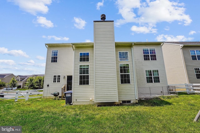 17365 Tedler Cir, Round Hill, VA 20141 - back of property with a chimney