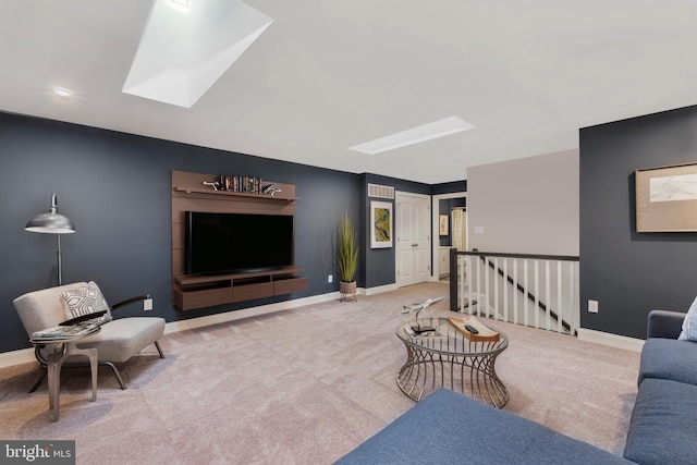 204 Baldy Ln Cayot, Unit Cayot, Middletown, DE 19709 - carpeted living room with a skylight and baseboards