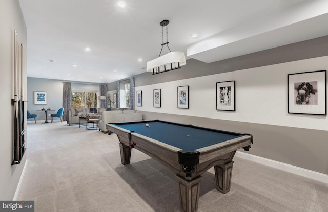 204 Baldy Ln Cayot, Unit Cayot, Middletown, DE 19709 - recreation room featuring carpet, recessed lighting, pool table, and baseboards