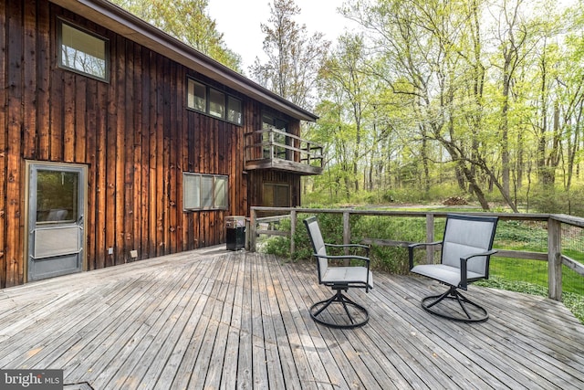 deck featuring cooling unit