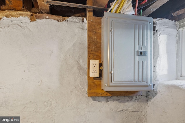 utility room with electric panel