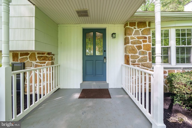 413 Bucktoe Rd, Avondale, PA 19311 - view of exterior entry with stone siding and covered porch