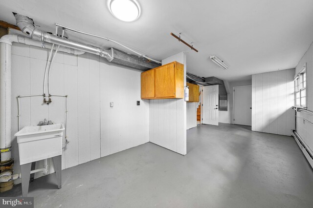 413 Bucktoe Rd, Avondale, PA 19311 - basement featuring baseboard heating