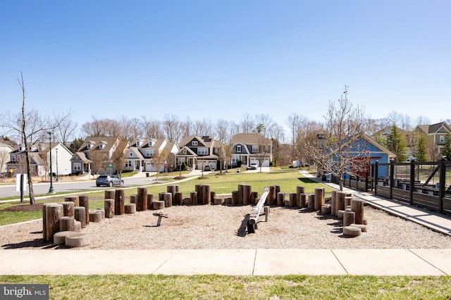 view of property's community with a residential view