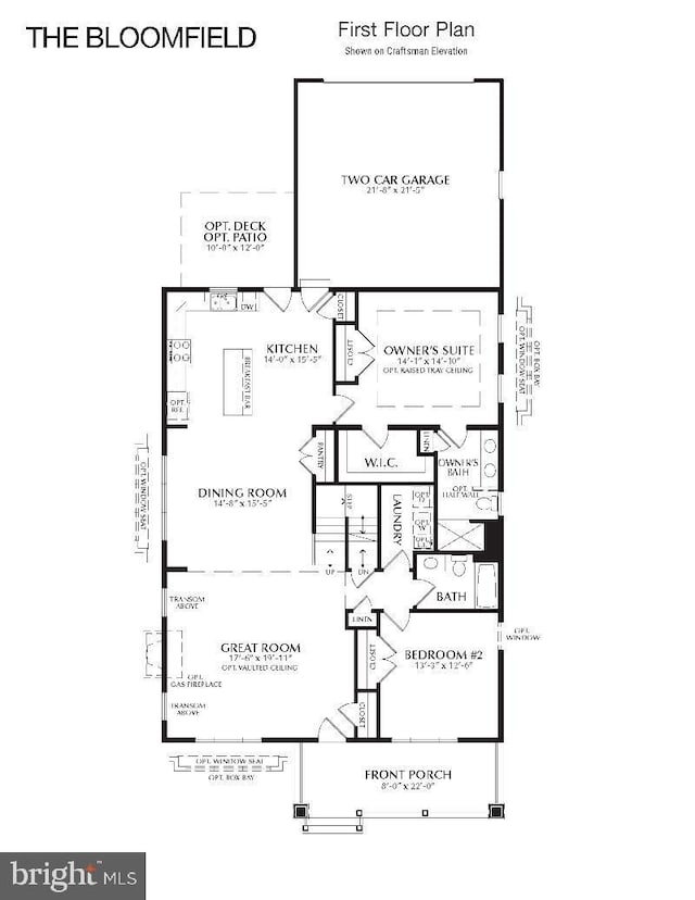 120 Burlina Blvd Bloomfield Model, Unit Bloomfield Model, Middletown, DE 19709 - floor plan / room layout